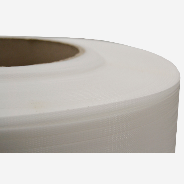 Fleje de polipropileno blanco detalle