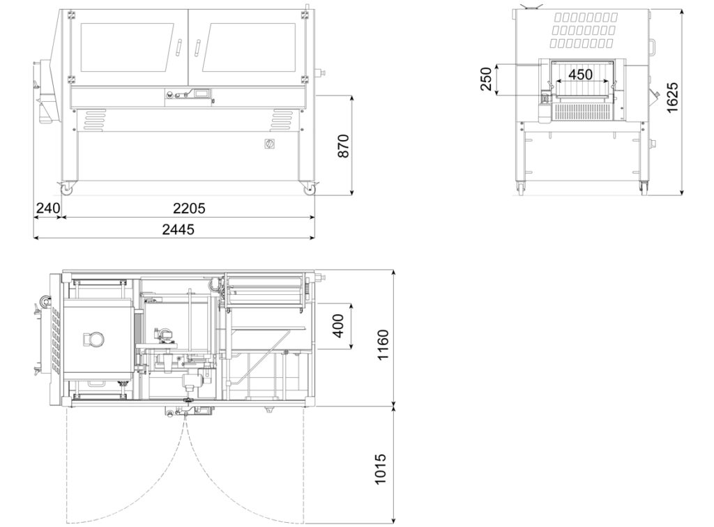 Layout dimensiones Pratika 55 Smart Plus
