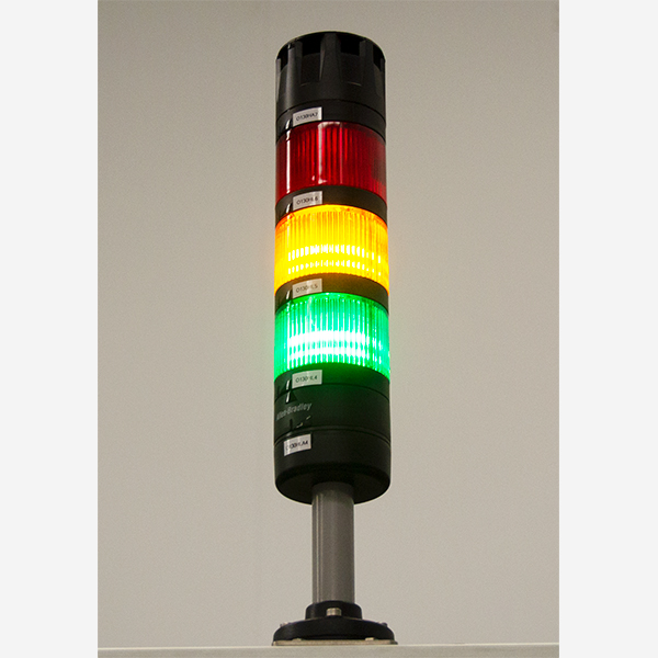 Formadora de cajas de alta producción dispositivo luminoso