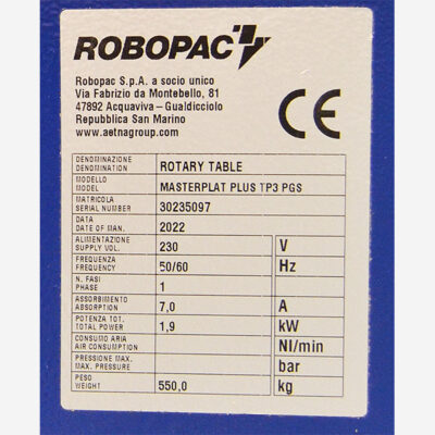 Masterplat Plus PGS TP3 matricula