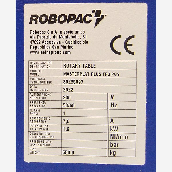 Masterplat Plus PGS TP3 matricula