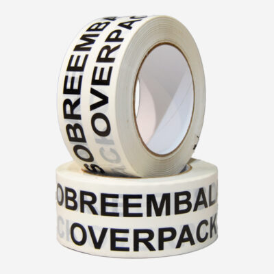 Cinta adhesiva impresa "SOBREEMBALAJE OVERPACK"