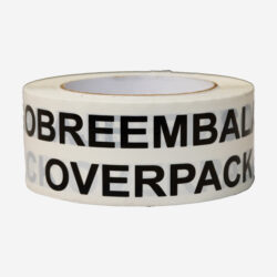 Cinta adhesiva impresa "SOBREEMBALAJE OVERPACK" individual