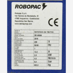 Envolvedora de brazo Rototech C708 CW PVS 2.0 matricula