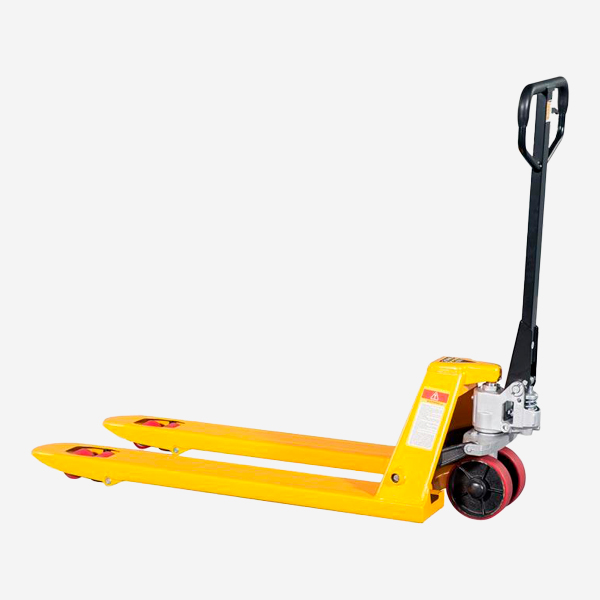 Transpaleta manual con rodillos de Vulkollan de 2.500 Kg lateral
