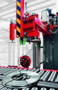 Líneas automáticas de flejado para el sector del metal para bobinas cortadas