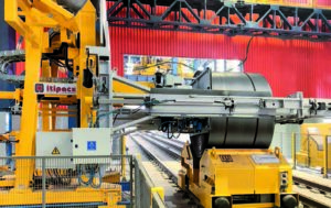 Líneas automáticas de flejado para el sector del metal para bobinas