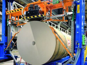Líneas automáticas de flejado para el sector del papel rollos de papel