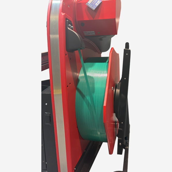 Flejadora semiautomática de palets con lanza Ergopack E-conomy carro portabobina