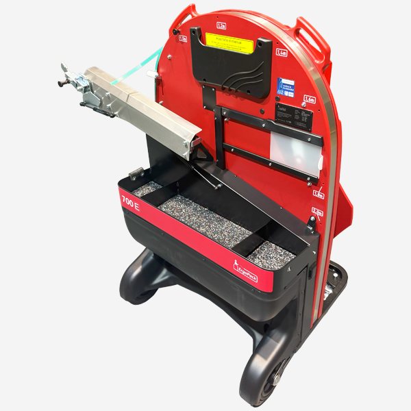 Flejadora semiautomática de palets con lanza Ergopack E-conomy lanza