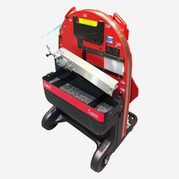 Flejadora semiautomática de palets con lanza Ergopack E-conomy caja