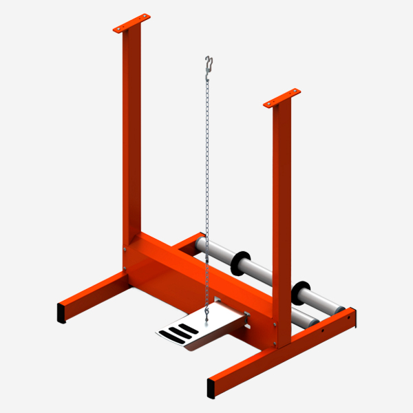 Soporte máquina + Soporte bobina + Pedal para selladora de bolsas SPK S