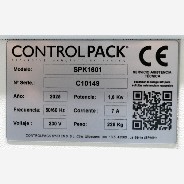 Flejadora automática SPK 1601 matricula
